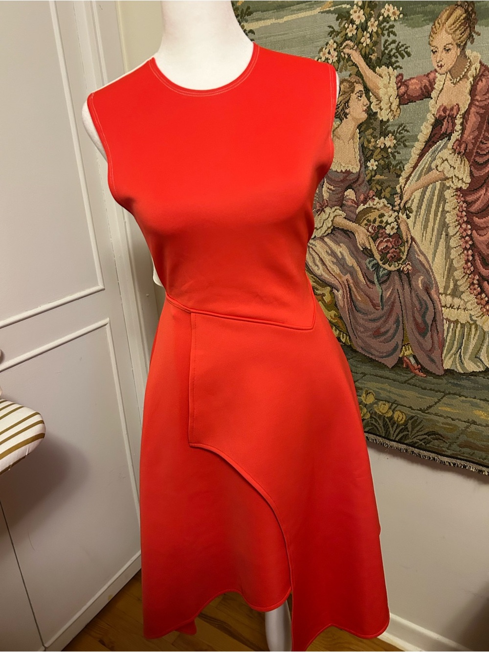 Sleeveless Red A-Line Women’s Dress